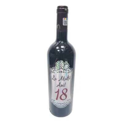 La multi ani 18, vin rosu cabernet sauvignon, demisec, 750ml, 13.5% alcool